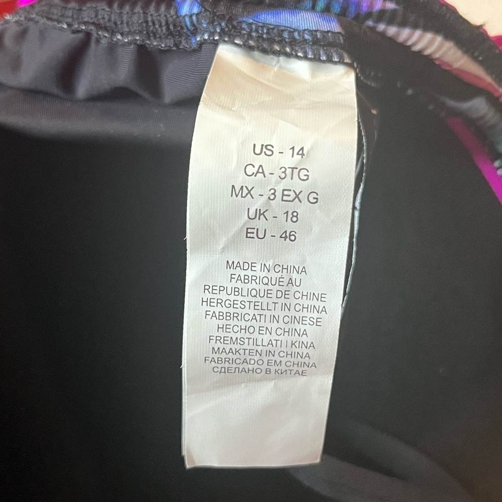 La Blanca Women’s Standard Bandeau Tankini Top, Size 14 - Picture 5 of 9